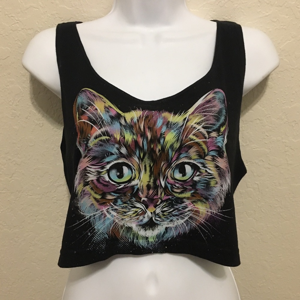 XS/S/M Into the AM Top Galaxy Cat Rave Festival OS